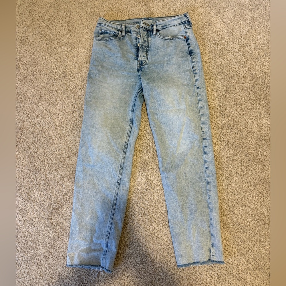 Old Navy Women’s Sky-Hi Straight DenimJeans - Light Blue, Size 6